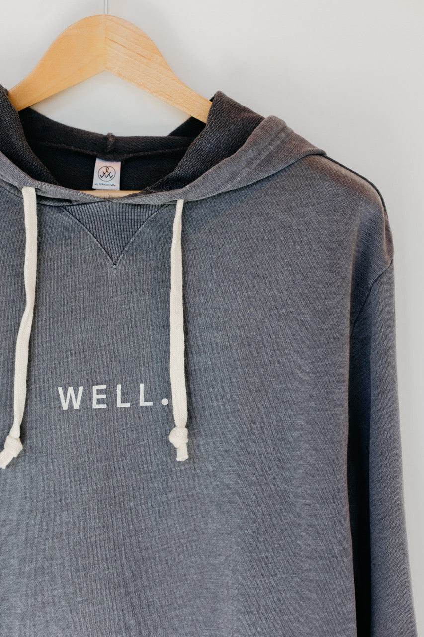 Love Well Well. Washed Hoodie in Gray