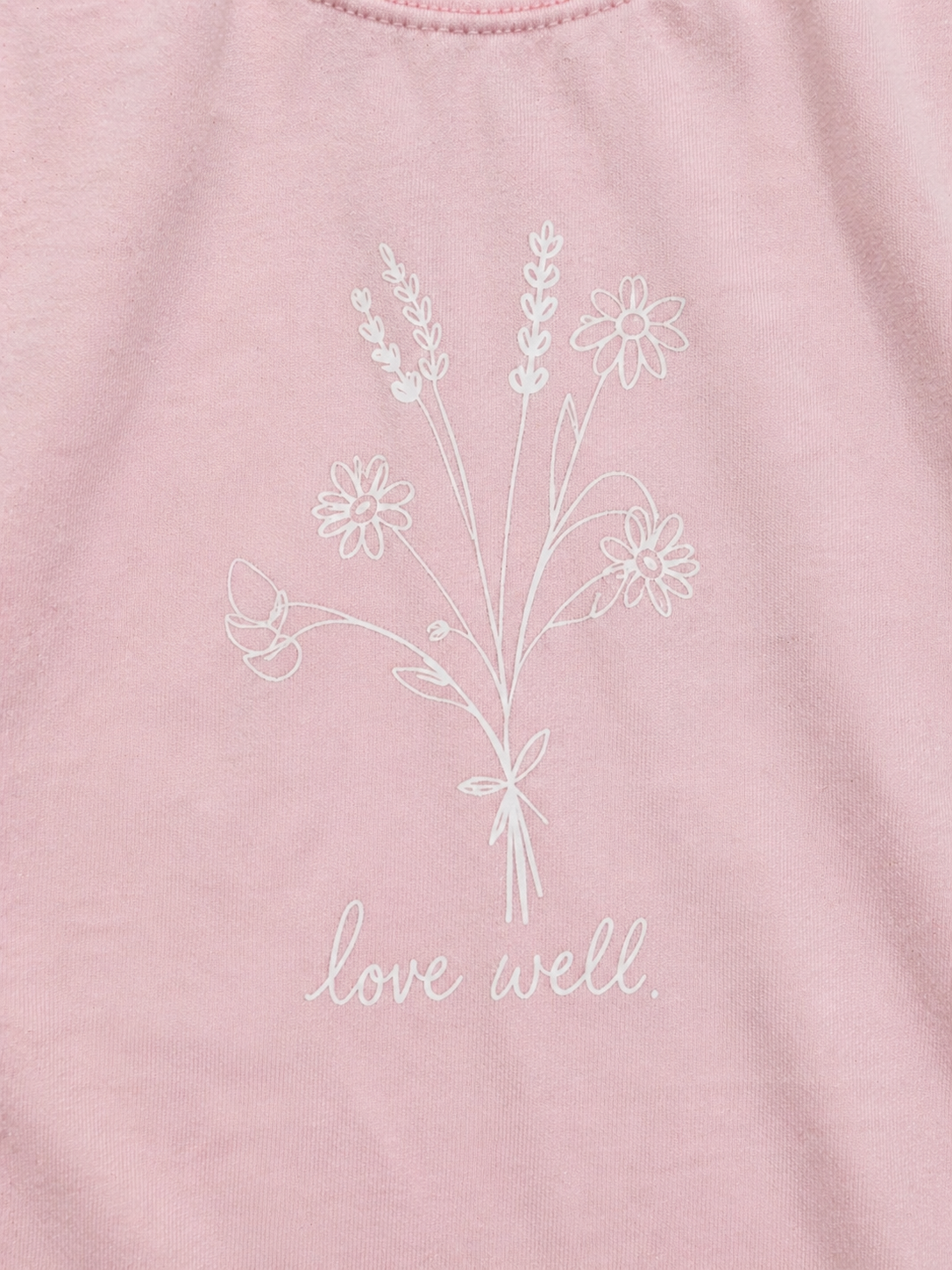 Beach Pink Flower Boho Tee