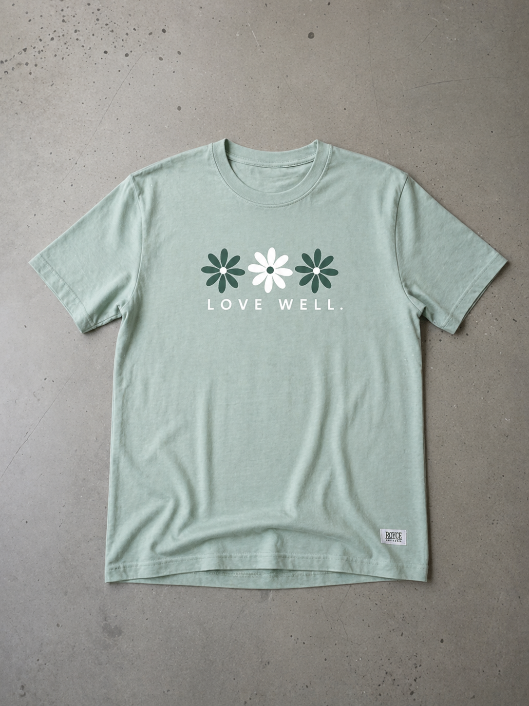Misty Sage Flower Boho Tee